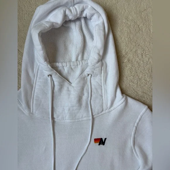 Aviator Nation White Ninja Pullover Hoodie Unisex Sizing Large - Picture 4 of 10